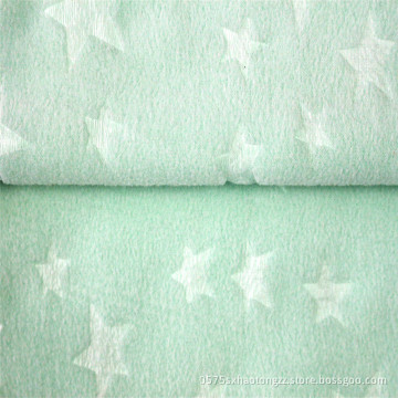 Nya Arrivel präglade Jacquard Polar Fleece baby tyg
